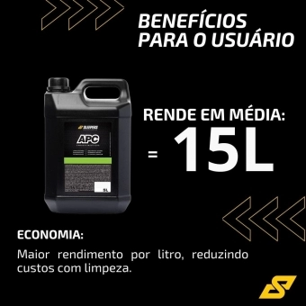 Produto Concentrado APC Biodegradável Limpeza carpetes Sleepers 5L
