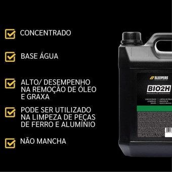Desengraxante Biodegradável Limpeza De Peças Bio2h 1L