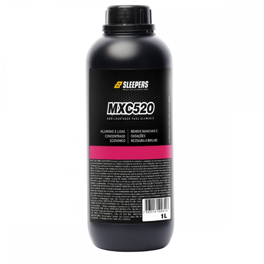 Desincrustante Ácido Abrilhantador de Peças MXC520 Sleepers - 5L