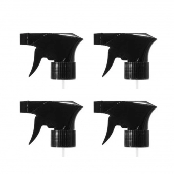 Gatilho Spray Rosca 28 Preto Borrifador - 4 Unidades