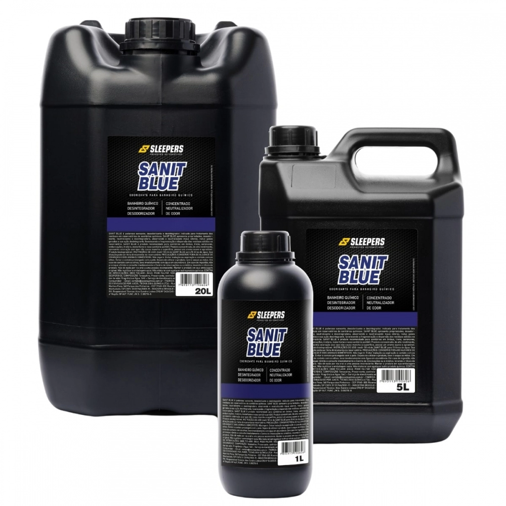 Desodoriza Higieniza Banheiros Químicos Sanit Blue Sleepers
