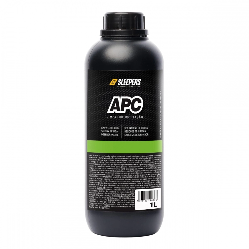 Produto Concentrado APC Biodegradável Limpeza carpetes Sleepers 1L